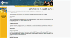 Desktop Screenshot of commissions.aegee.org