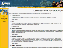 Tablet Screenshot of commissions.aegee.org